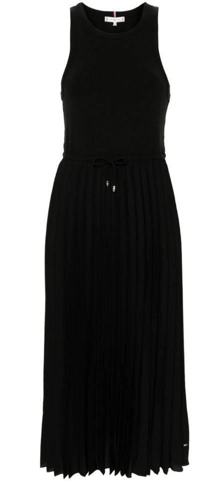 VALORIZZA IL TUO GUARDAROBA CON QUESTO 미디 ABITO TOMMY HILFIGER IN NERO CLASSICO REALIZZATO AL 95 IN 비스코사 E AL 5 IN ELASTAN QUESTO ABITO DA GIORNO È UNA SCELTA VERSATILE E ALLA 모다